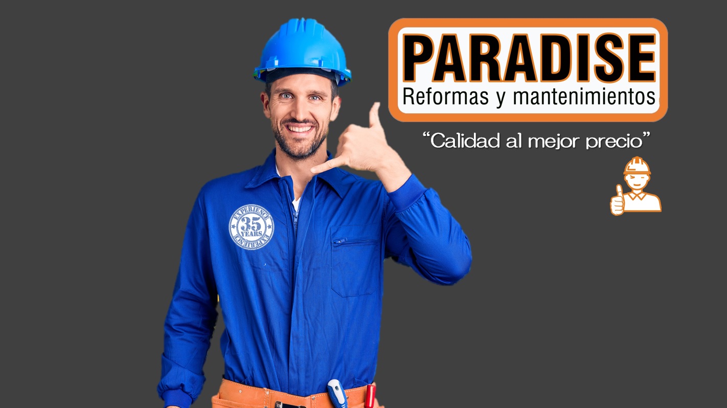 portada de la empresa reformas paradise