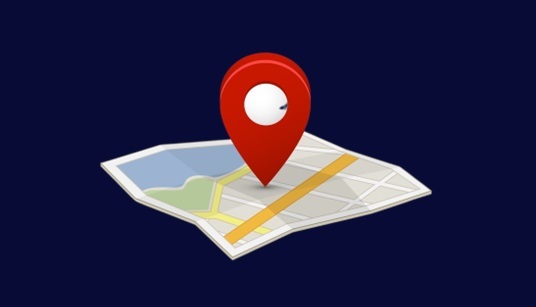 imagen de mapa con localizador de dirección