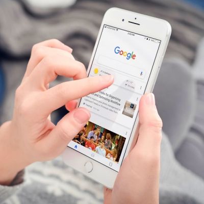 Imagen de búsqueda en google con un móvil