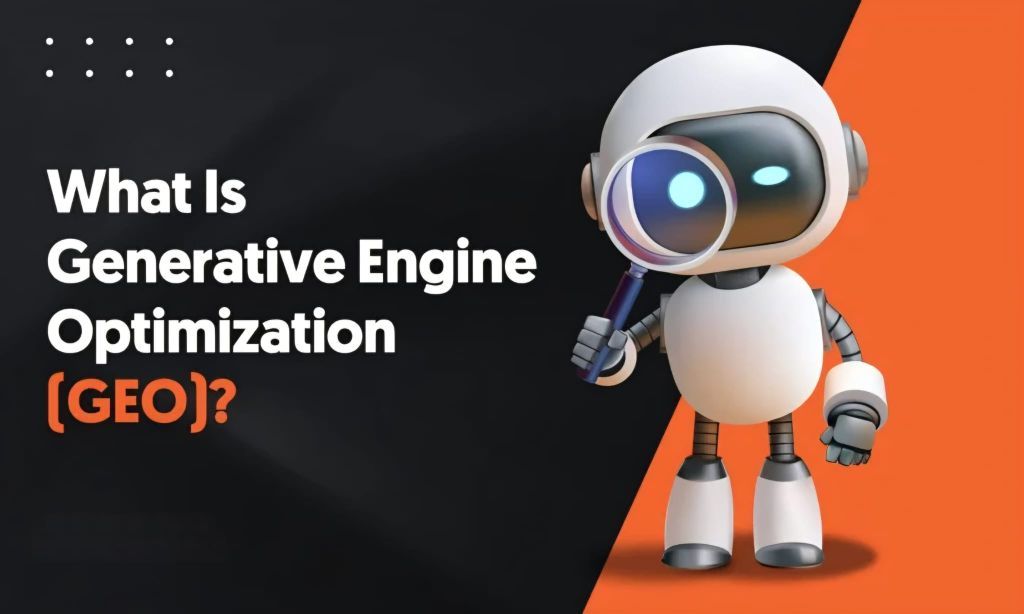 imagen de un robot que enseña lo que es Posicionamiento GEO: Generative Engine Optimization