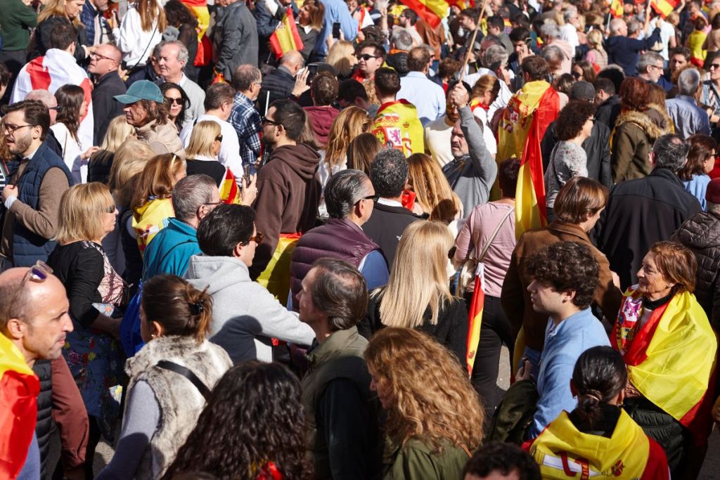 imagen de un meeting político en España