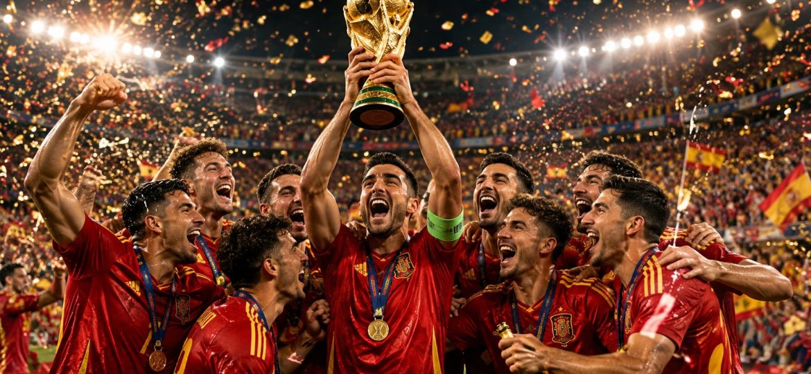 imagen de la selección de España en la portada del artículo " repercusiones del mundial 2026"